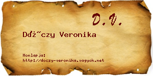 Dóczy Veronika névjegykártya